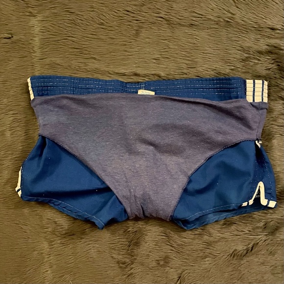 Adidas Vintage Shorts Blue Soccer Running Track 36-38 - Picture 9 of 10
